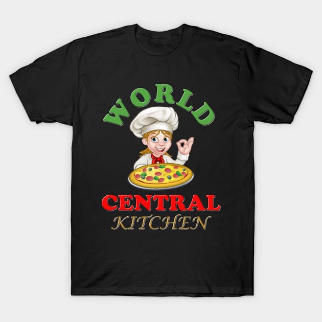 Kitchen, world central kitchen, central, world, world kitchen, funny kitchen design, central kitchen, cool kitchen, kitchen design, world kitchen design T-Shirt by DESIGN SPOTLIGHT